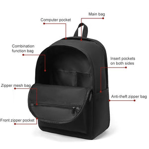 Multifunctional Oxford Laptop Backpack | CXS-8106 | Black