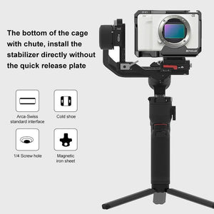 Aluminum Camera Cage | Sony ZV - E1 Stabilizer | Black