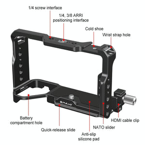Sony A7CM2 / 7C II / 7CR Metal Camera Cage Stabilizer | Black