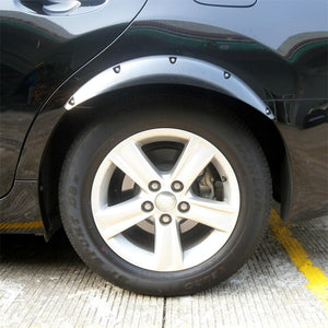 2 Pcs 58cm Car Stickers | Rubber Round Arc Strips | Fender Flares Wheel Eyebrow Decal Sticker | Black