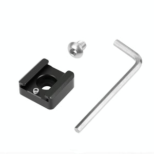 Aluminum Cold Shoe Mount | Microphone or Flash Light | Black