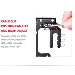 Video Camera Cage Stabilizer for Sony A7K / A72 / A73 / A7S2 / A7R3 / A7R2 / A7X | Black