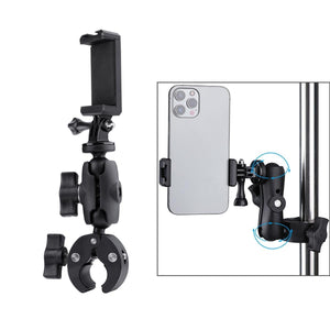 Adjustable Action Camera Clamp | 360° Rotation | Phone Holder
