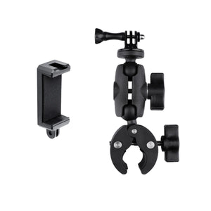 Adjustable Action Camera Clamp | 360° Rotation | Phone Holder