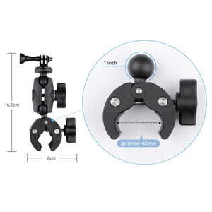 Adjustable Action Camera Clamp | 360° Rotation | Phone Holder