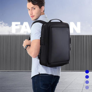 Large Capacity Business Laptop Backpack with USB Port | Breathable & Stylish | Black | 30x12x44cm