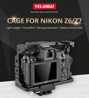 Video Camera Cage Stabilizer for Nikon Z6 / Z7 | Black