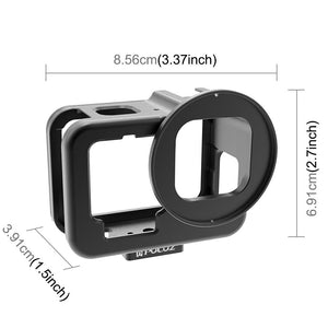 Aluminum Protective Cage for GoPro Hero with UV Lens & Insurance Frame