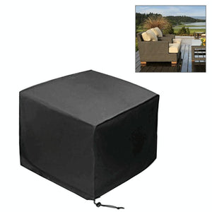 Waterproof Outdoor Furniture Cover | 210D Oxford Cloth | Anti-UV & Dust-Proof | Fits 135x135x75cm | Black