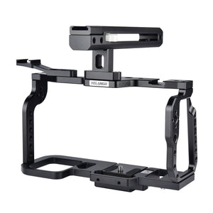 Video Camera Cage Stabilizer for DJI BMPCC 4K | Black Handle