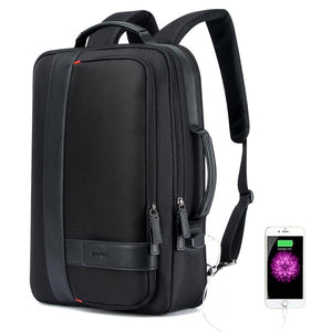 Business Laptop Backpack | Large Capacity | USB Port | Breathable Black | 29x16x44cm