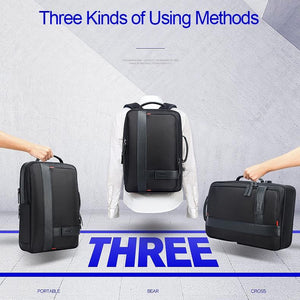 Business Laptop Backpack | Large Capacity | USB Port | Breathable Black | 29x16x44cm