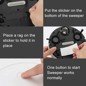 Smart USB Charging Robot Vacuum | For Family Cleaning | Black