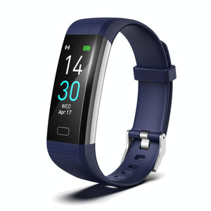 Waterproof Fitness Tracker Watch | Heart Rate Monitor | Blue