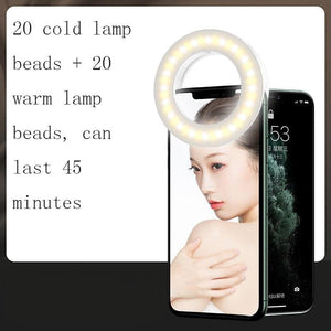 Selfie Ring Light for Mobile Phones | Beauty Enhancer | Black