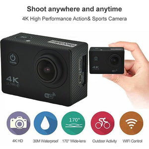 Waterproof 4K Action Camera for Cycling & Diving | Pink
