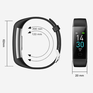 Waterproof Fitness Tracker Watch | Heart Rate Monitor | Black