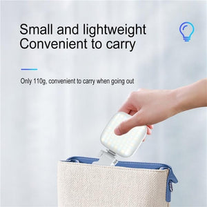 Portable Mini Clip - On LED Fill Light for Video Conferencing & Live Streaming | White