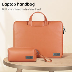 15 Inch Waterproof Laptop Bag | With Power Pack & Inner Pouch | Rose Gold