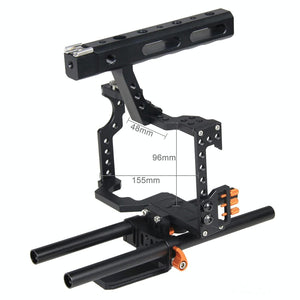 Video Camera Cage Stabilizer for Panasonic Lumix DMC-GH4 / Sony A7 Series | Orange