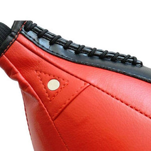 Adult Hanging Speed Ball for Boxing Fitness | Free Punching Bag | Pear Shape Black & White