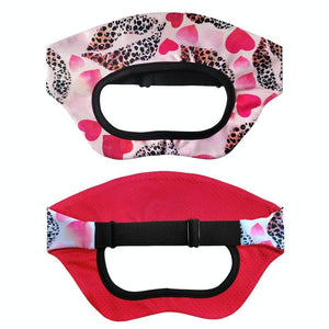 Breathable VR Eye Mask | Sweatproof | Black White Flower