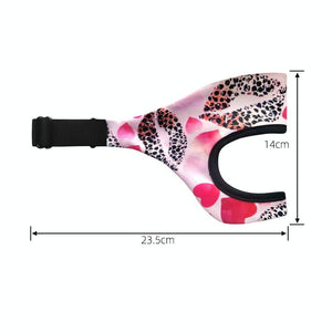 Breathable VR Eye Mask | Sweatproof | Black White Flower