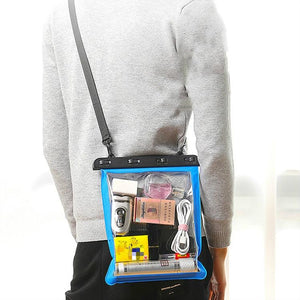 Waterproof Single Shoulder Bag | For Mobile Phone & Small Objects | Multipurpose Design | Blue