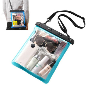 Waterproof Single Shoulder Bag | For Mobile Phone & Small Objects | Multipurpose Design | Blue