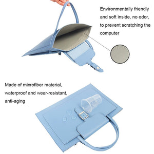 14-inch Waterproof Laptop Bag with Power Pack | Portable & Durable | Mint Green