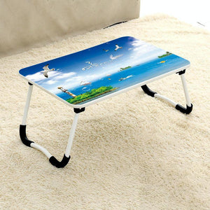 Adjustable Folding Laptop Desk | Non-Slip W-Shaped Legs | Square Pattern | Portable | Cloud Design | HCB5115E