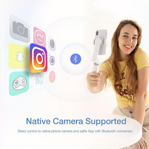 Smooth-XS Gimbal Stabilizer | Handheld Selfie Stick | Pink | Lightweight 200g