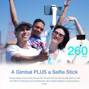 Smooth-XS Gimbal Stabilizer | Handheld Selfie Stick | Pink | Lightweight 200g