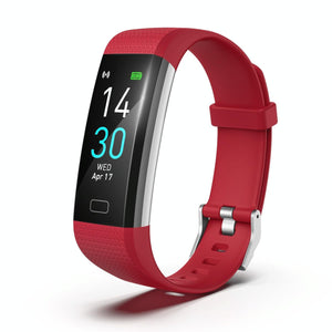 Waterproof Fitness Tracker Watch | Heart Rate Monitor | Red