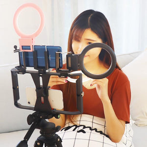 XJ18 Live Self - Timer LED Fill Light | Perfect for Live Streaming | Pink