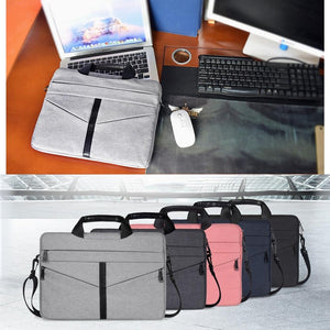Stylish Zipper Laptop Bag | With Shoulder Strap | Durable & Breathable | Pink