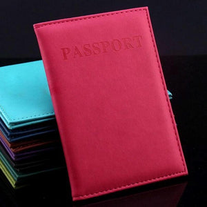 Travel Passport Cover Faux Leather Holder | Light Green