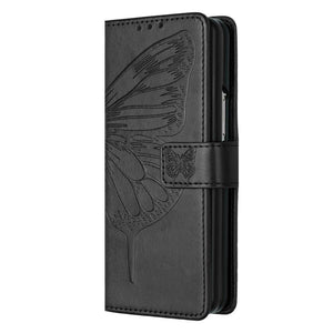 Butterfly Embossed Leather Phone Case | Light Purple | For iPhone