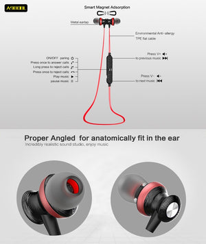 Sport Bluetooth Earphones | Magnetic | Wireless Audio Control