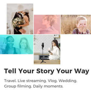 Portable Smartphone Gimbal Stabilizer | Foldable | Green