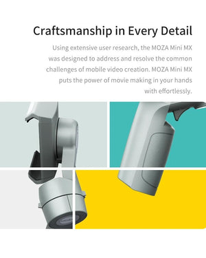 Foldable 3-Axis Gimbal | Action Camera & Smartphone Compatible | Grey | Stabilizer