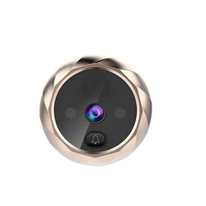 2.8" LCD Screen Cat Eye Doorbell with Night Vision | Gold