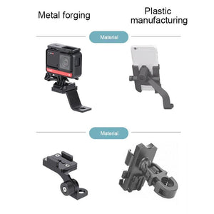 Universal Motorcycle Phone Bracket | For Action Cameras | Blue