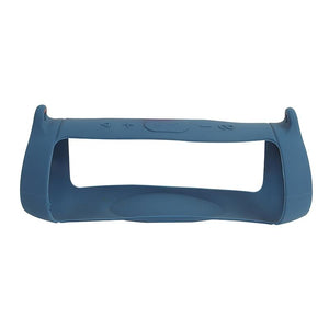 Portable Silicone Speaker Cover with Shoulder Strap & Carabiner for JBL Charge 5 | Blue