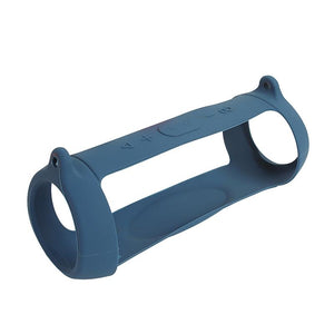 Portable Silicone Speaker Cover with Shoulder Strap & Carabiner for JBL Charge 5 | Blue