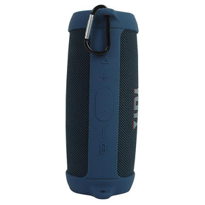 Portable Silicone Speaker Cover with Shoulder Strap & Carabiner for JBL Charge 5 | Blue