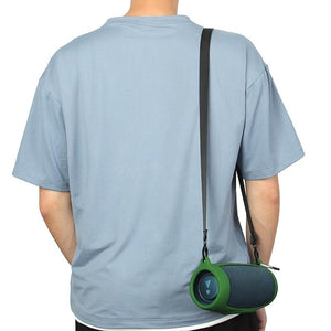 Portable Silicone Speaker Cover with Shoulder Strap & Carabiner for JBL Charge 5 | Blue