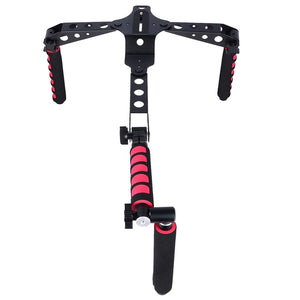 Multifunctional Camera Shoulder Mount for DSLR / Video Camera with Red Handles