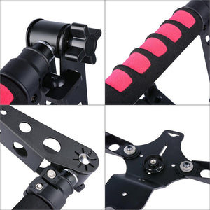 Multifunctional Camera Shoulder Mount for DSLR / Video Camera with Red Handles