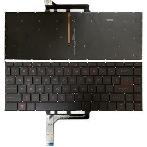Backlit Laptop Keyboard for MSI GS65 Series | US Version | Silver